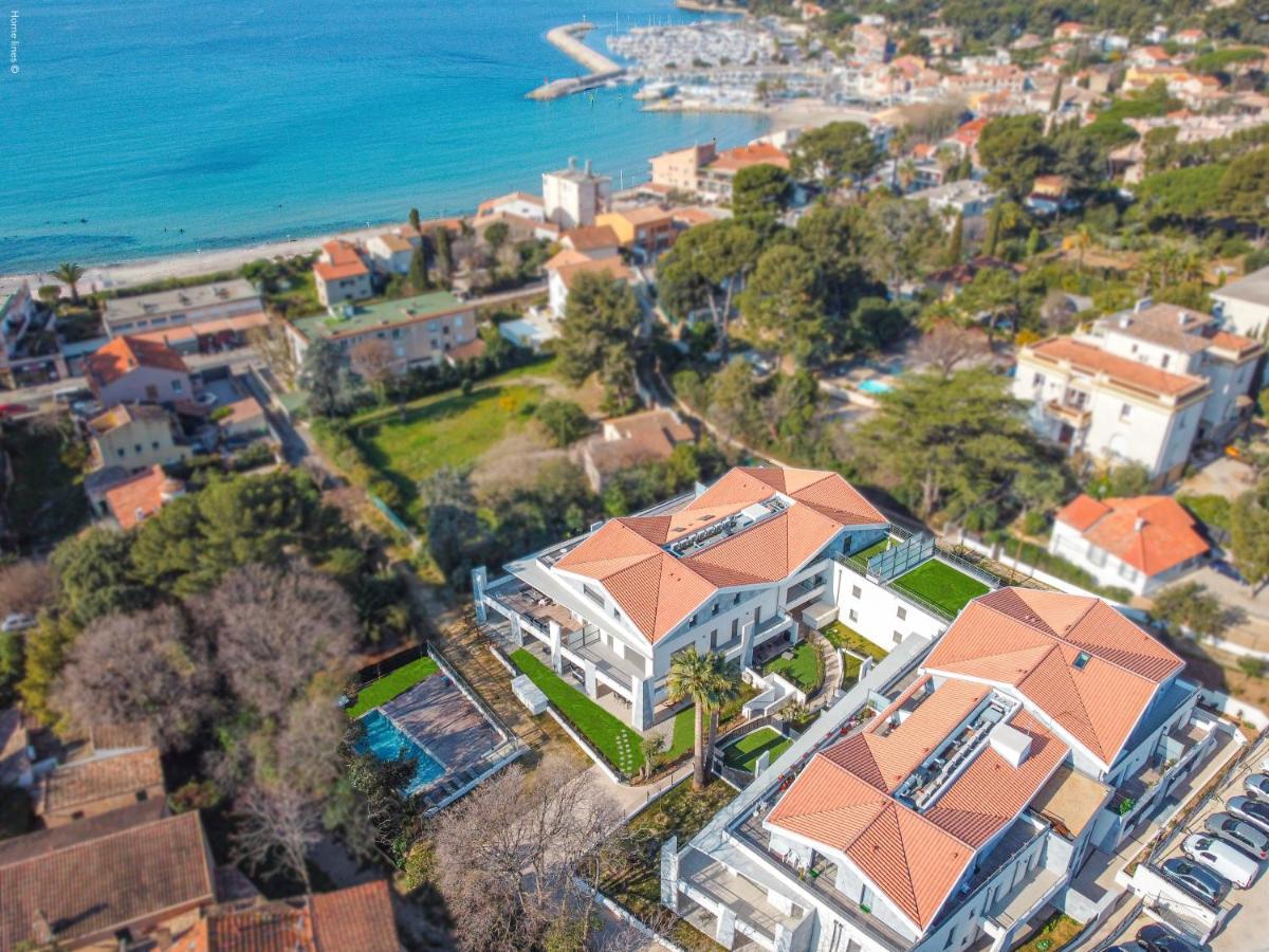 T4 Neuf - Jardin-Terrasse Et Piscine - Acces Direct Plages Et Centre Village - App C 12 Saint-Cyr-sur-Mer Exterior foto